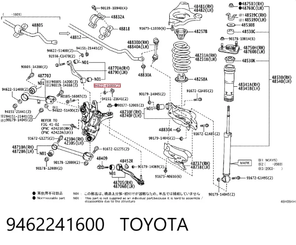  9462241600 Toyota