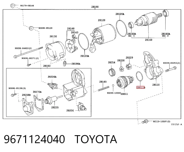  9671124040 Toyota
