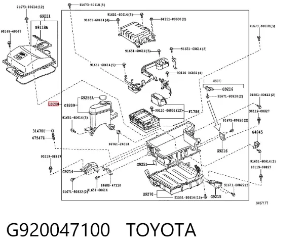 Инвертор тока G920047100 Toyota