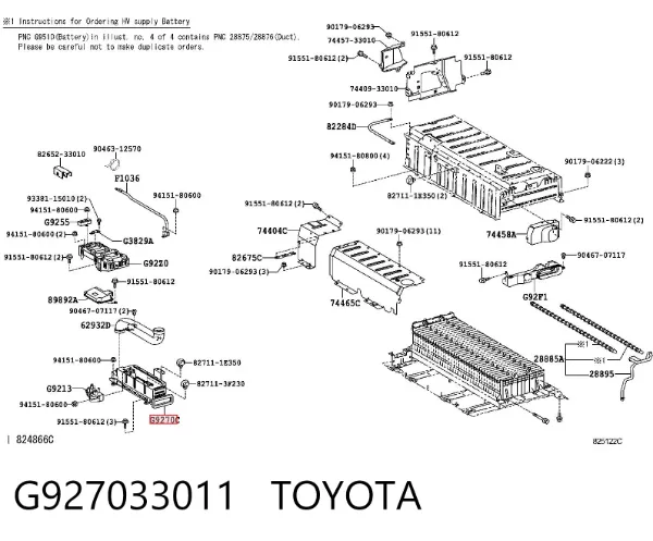  G927033011 Toyota