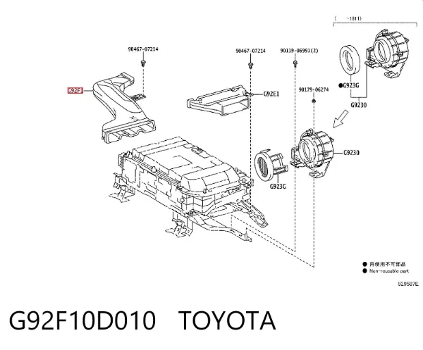  G92F10D010 Toyota