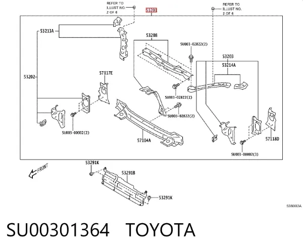 Радиатор кондиционера SU00301364 Toyota