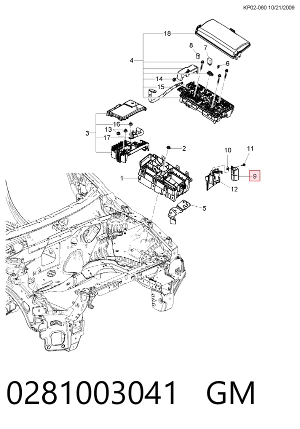 Реле свечей накала Chevrolet Lacetti J200