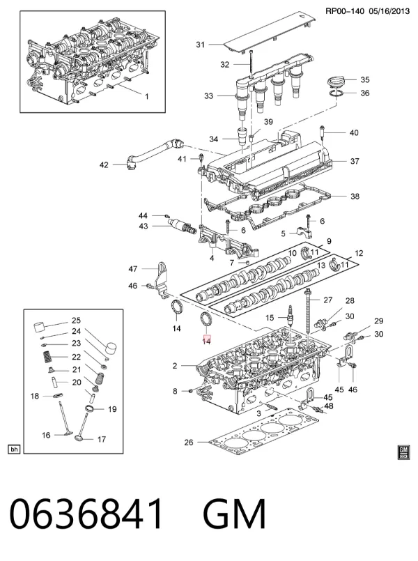 Сальник распредвала 0636841 General Motors