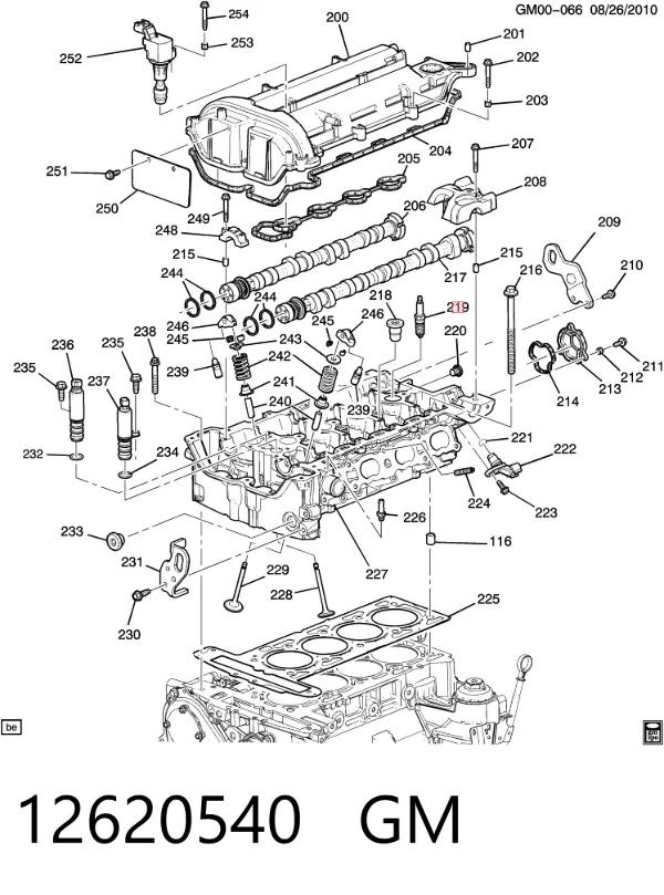Свечи зажигания 12620540 General Motors