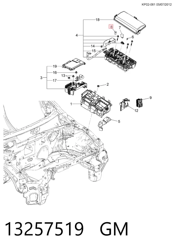 Предохранители 13257519 General Motors