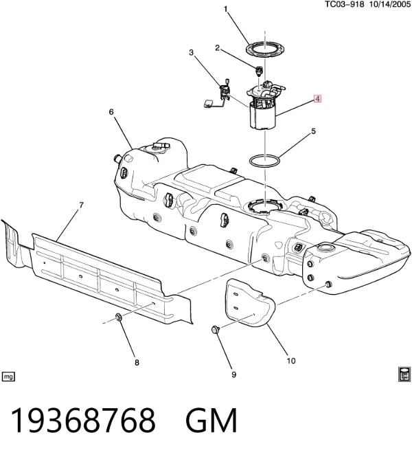 Бензонасос 19368768 General Motors