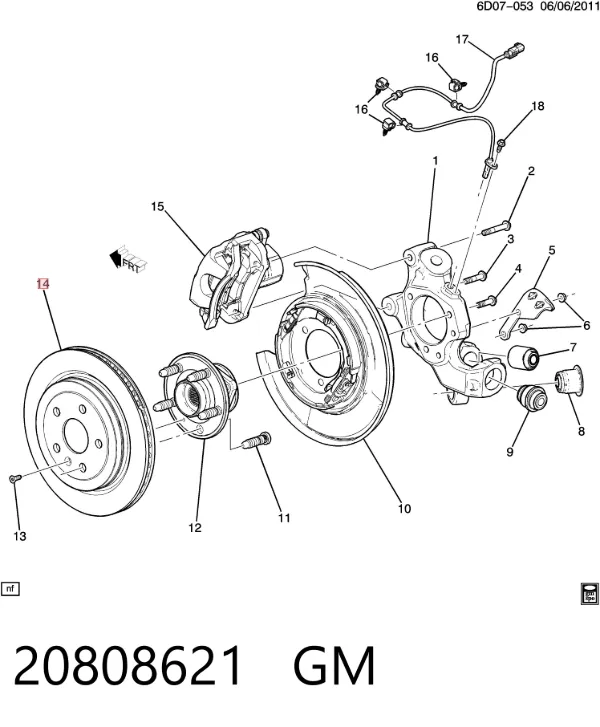 Топливный фильтр 20808621 General Motors