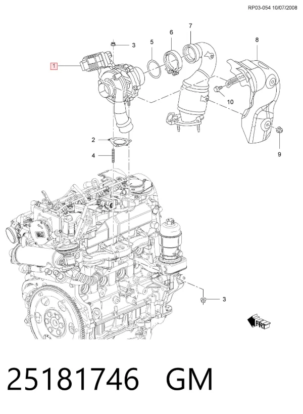 Турбина 25181746 General Motors