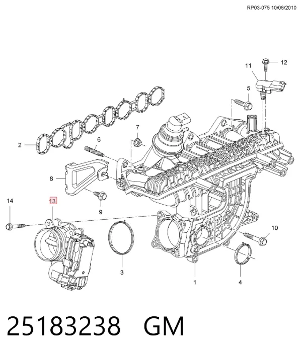 Дроссельная заслонка RMA591 Hitachi