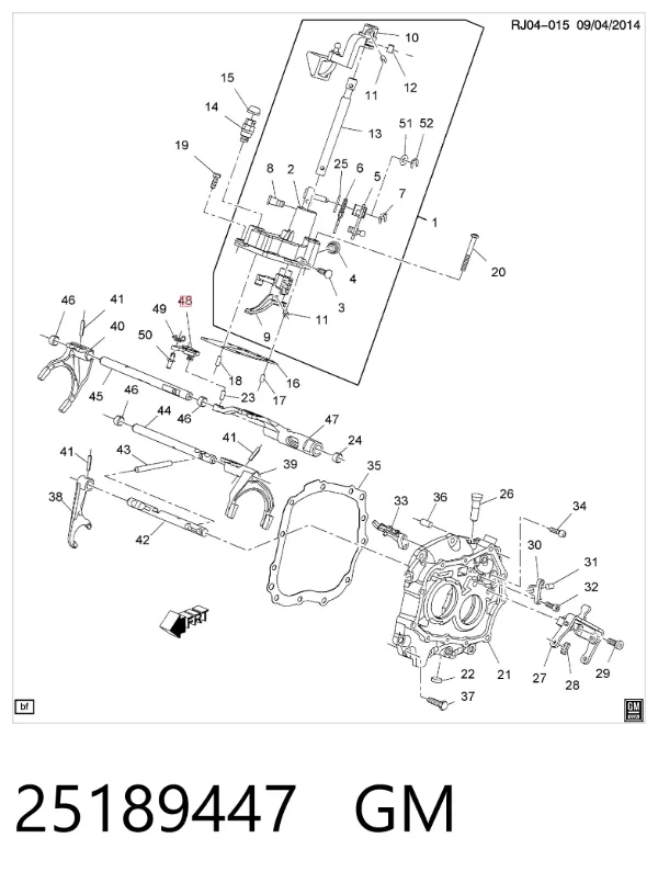 Ручка КПП 96329223 Opel