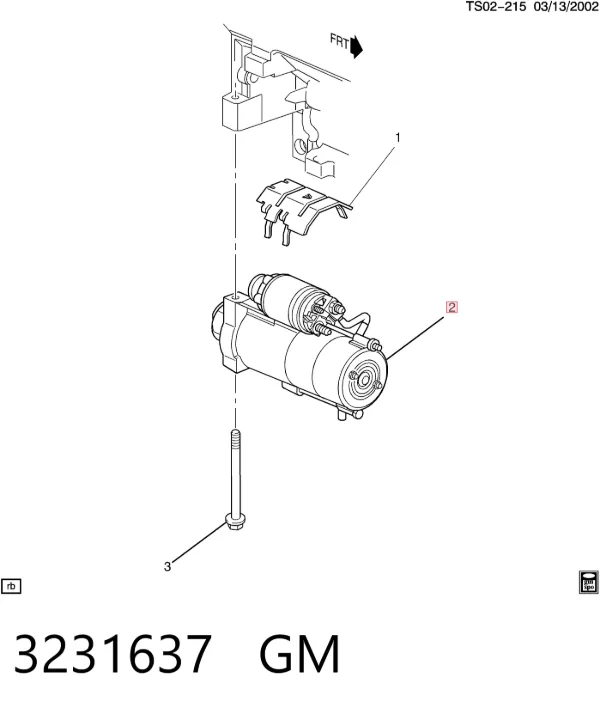 Стартер 3231637 General Motors
