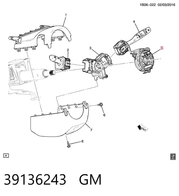 Шлейф руля 39136243 General Motors