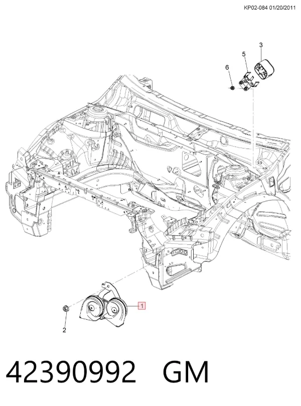 Звуковой сигнал 42390992 General Motors