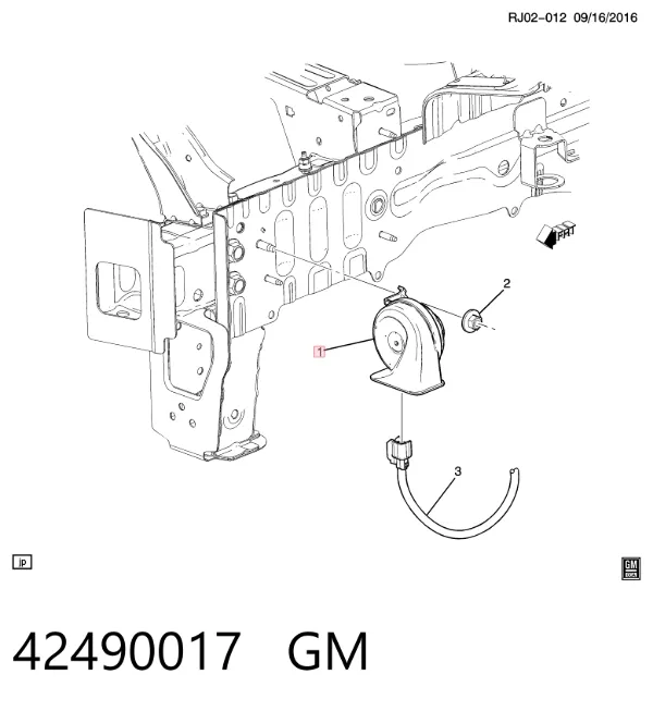 Звуковой сигнал Chevrolet Aveo III