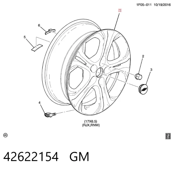 Диски колесные 42622154 General Motors