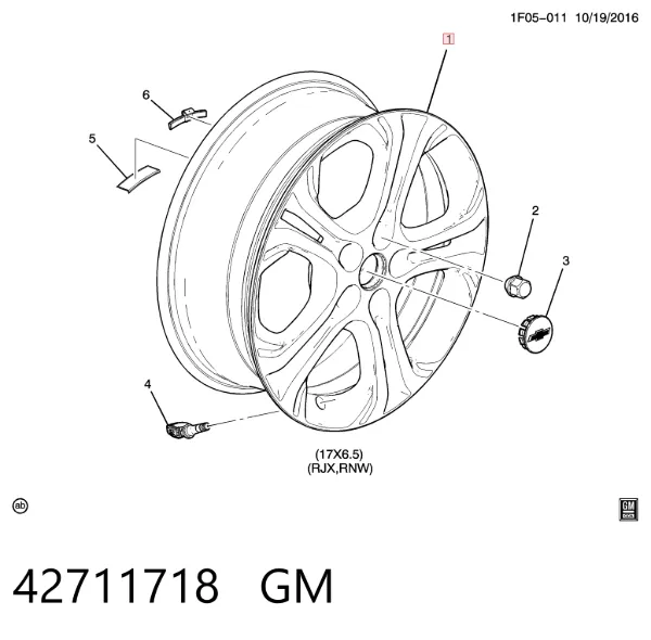 Диски колесные 42711718 General Motors