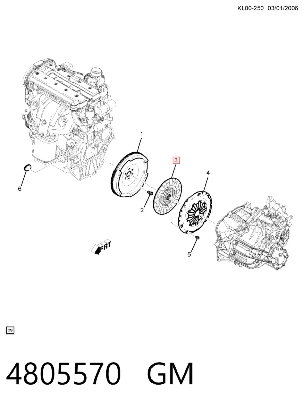 Диск сцепления Opel Antara A