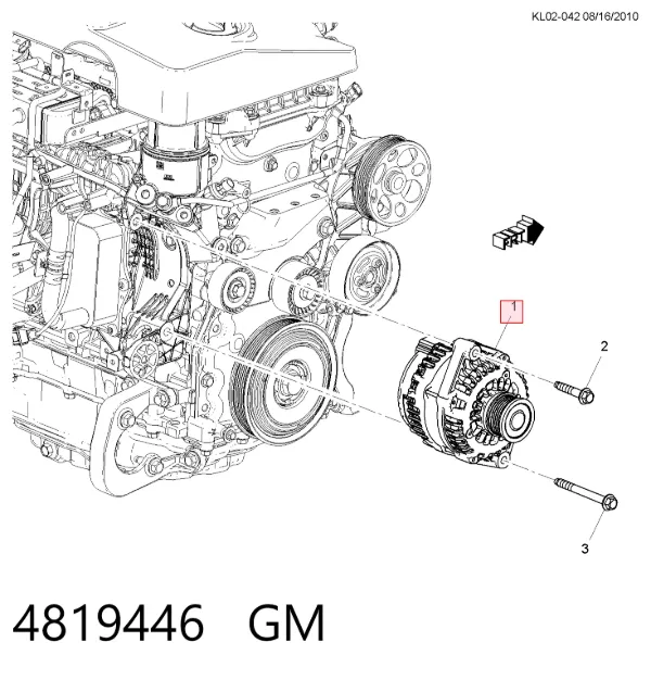 Генератор 4819446 General Motors