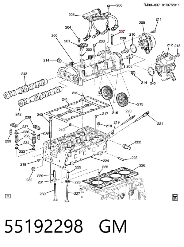 55192298 General Motors