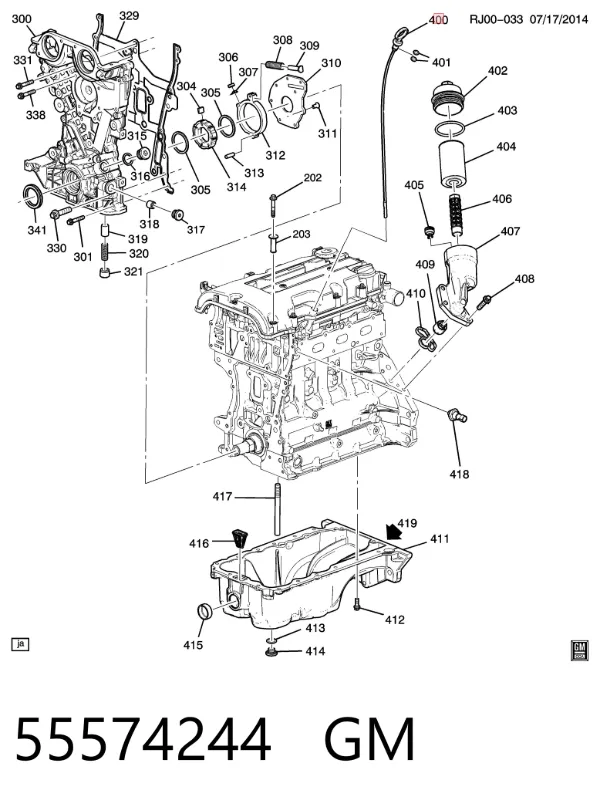 Щуп масляный 55574244 General Motors