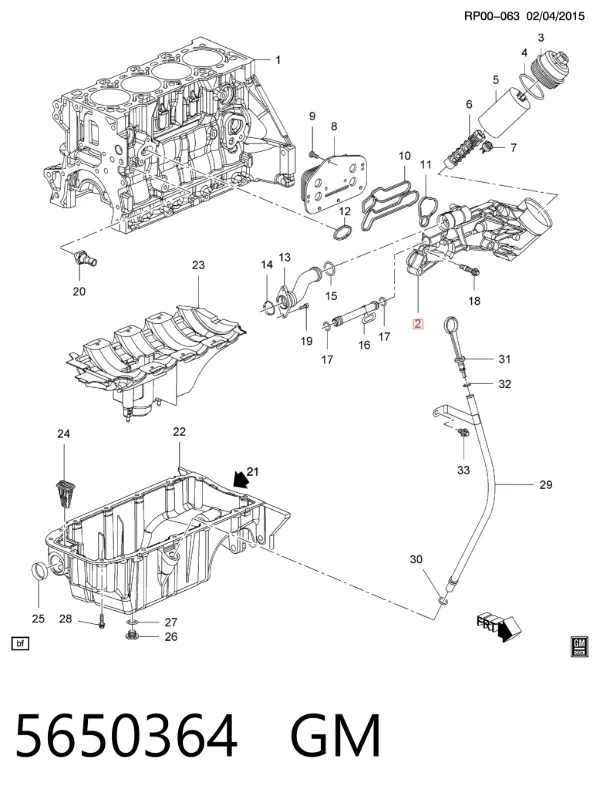 Корпус масляного фильтра 5650364 General Motors