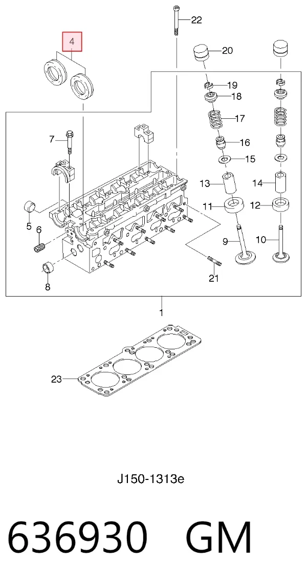 Сальник распредвала 636930 General Motors