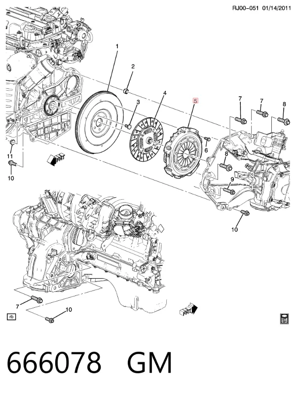 Корзина сцепления 666078 General Motors