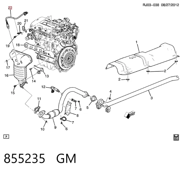 Лямбда зонд 855235 General Motors