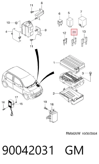 Предохранитель GM 90042031