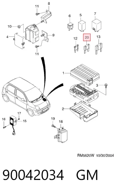 Предохранитель GM 90042034