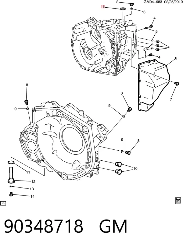 Сальник штока переключения коробки передач 90348718 General Motors