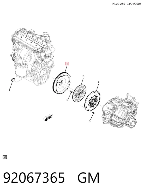 Маховик 92067365 General Motors