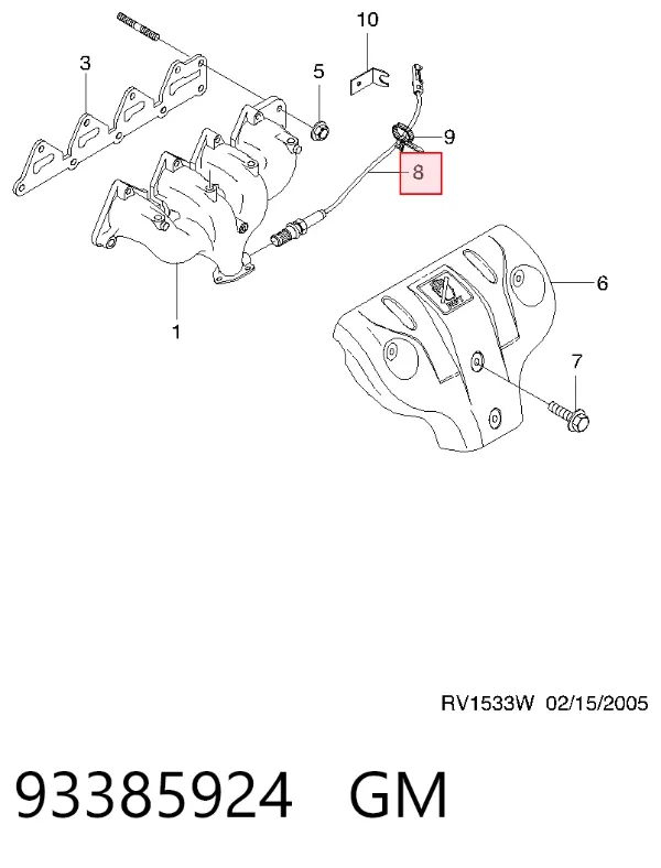 Лямбда зонд 93385924 General Motors