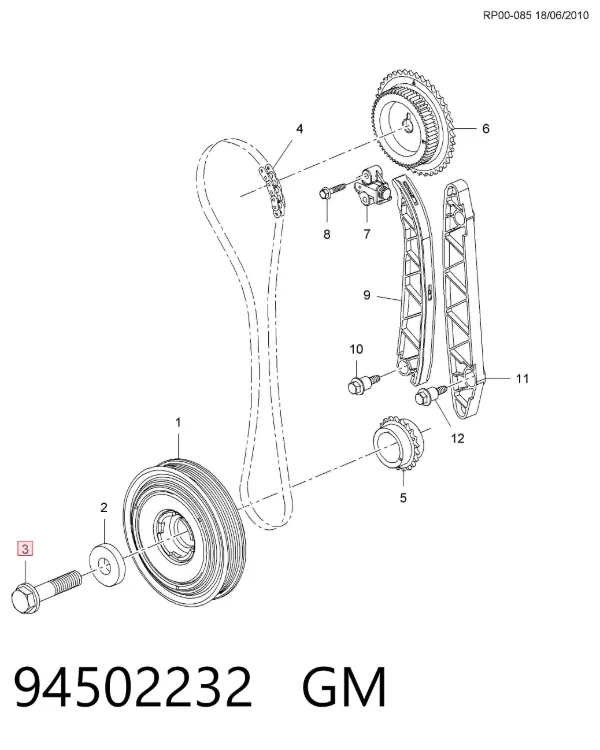 94502232 Opel