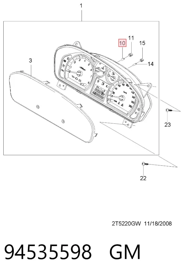 Лампочка 94535598 General Motors