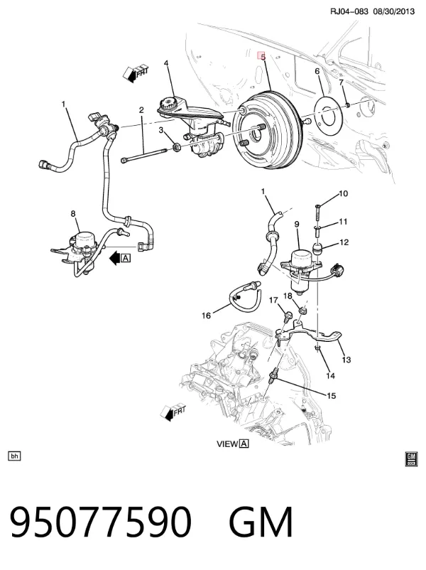 Усилитель тормозов 95077590 General Motors