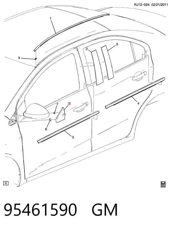  95461590 General Motors