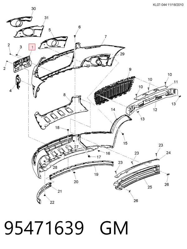  95471639 General Motors
