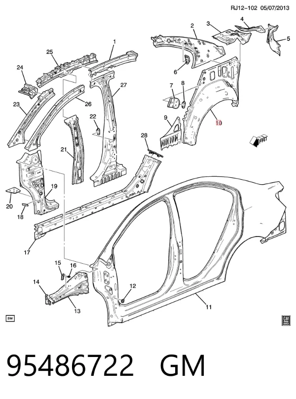  95486722 General Motors