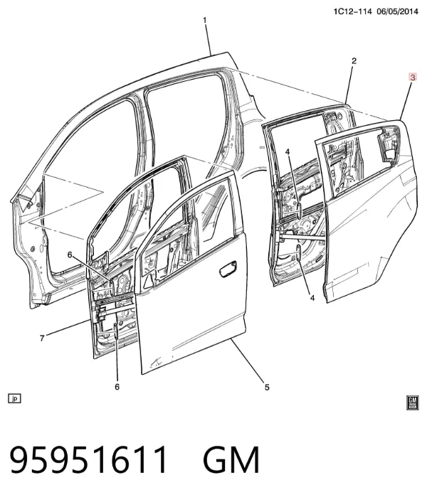  95951611 General Motors