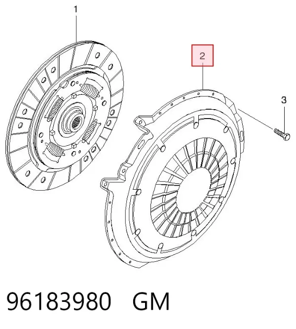 Корзина сцепления 96183980 General Motors