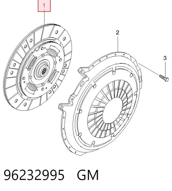 Диск сцепления 96232995 General Motors