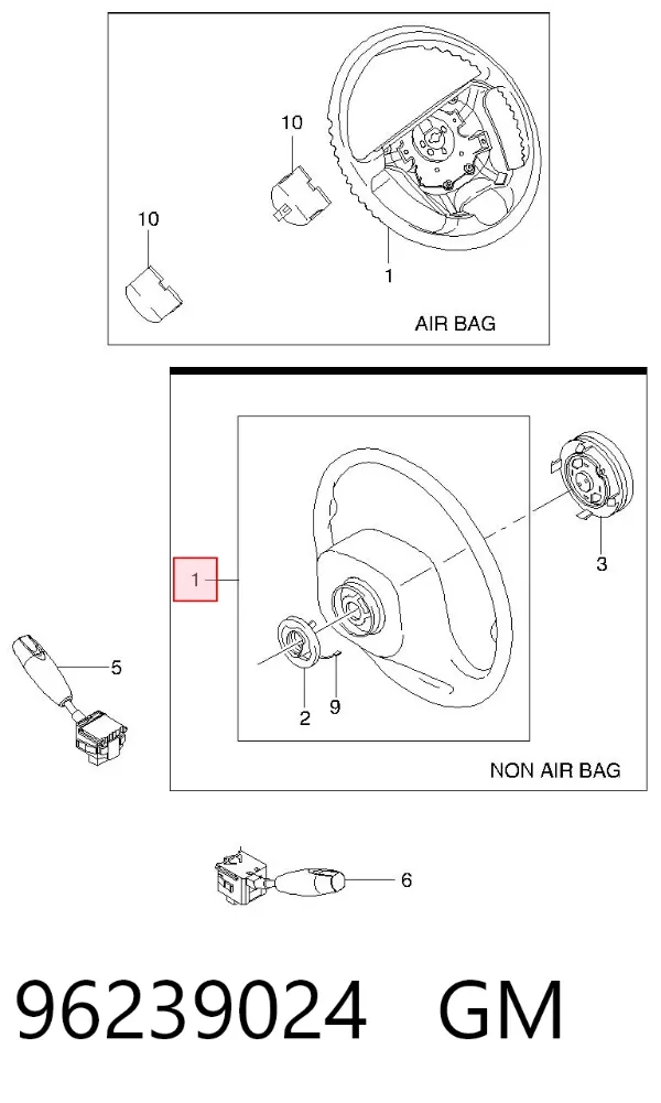 Руль 96239024 General Motors