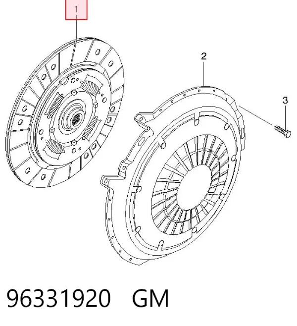 Диск сцепления 96331920 General Motors