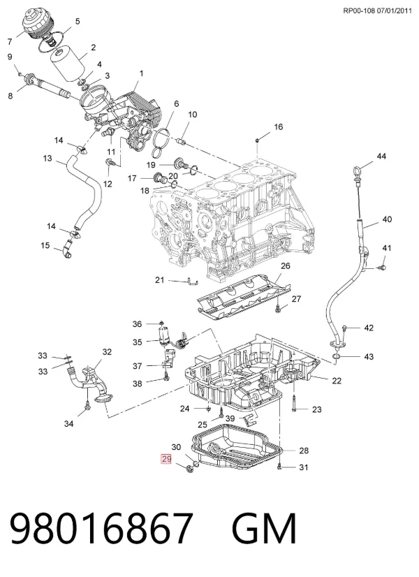  98016867 General Motors