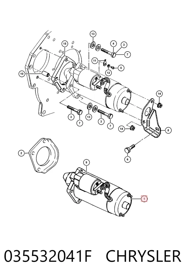 Стартер 035532041F Chrysler