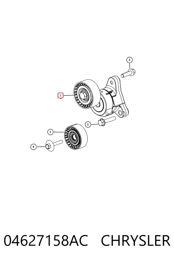 Натяжитель приводного ремня 04627158AC Chrysler