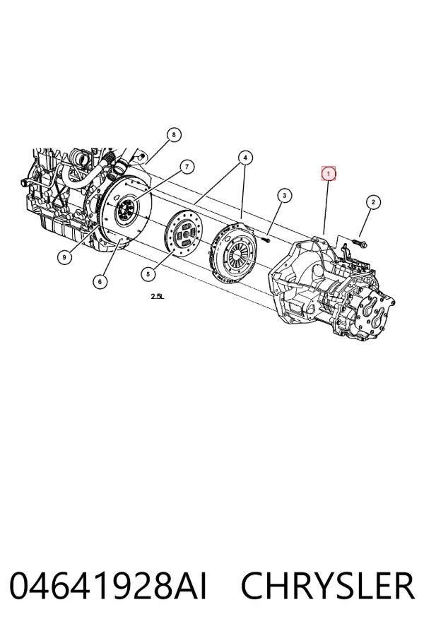 КПП 04641928AI Chrysler