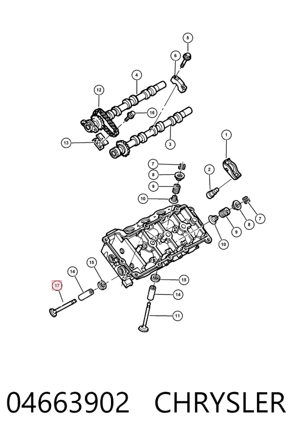 Выпускной клапан 04663902 Chrysler
